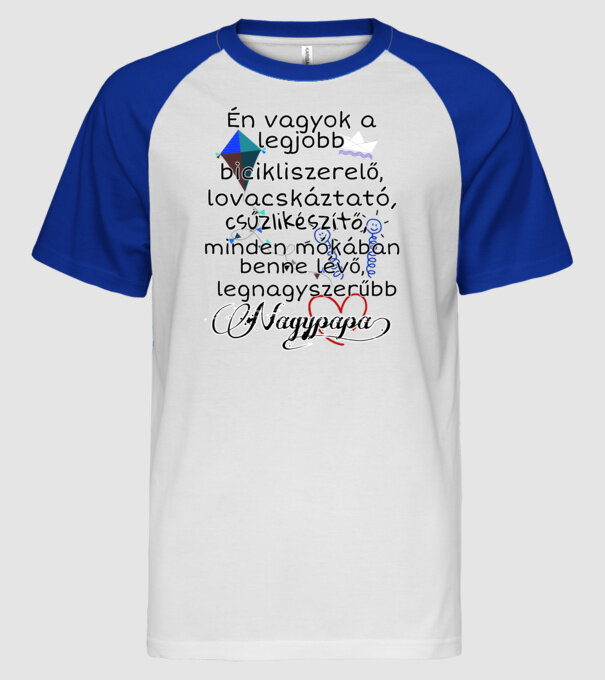  minta fehér/royal pólón