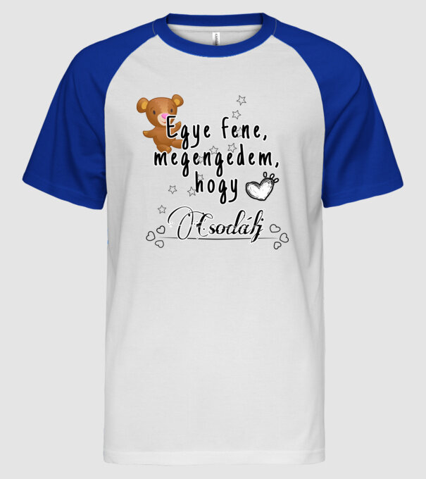 minta fehér/royal pólón