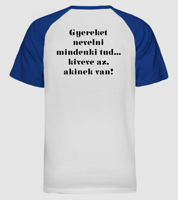  minta fehér/royal pólón