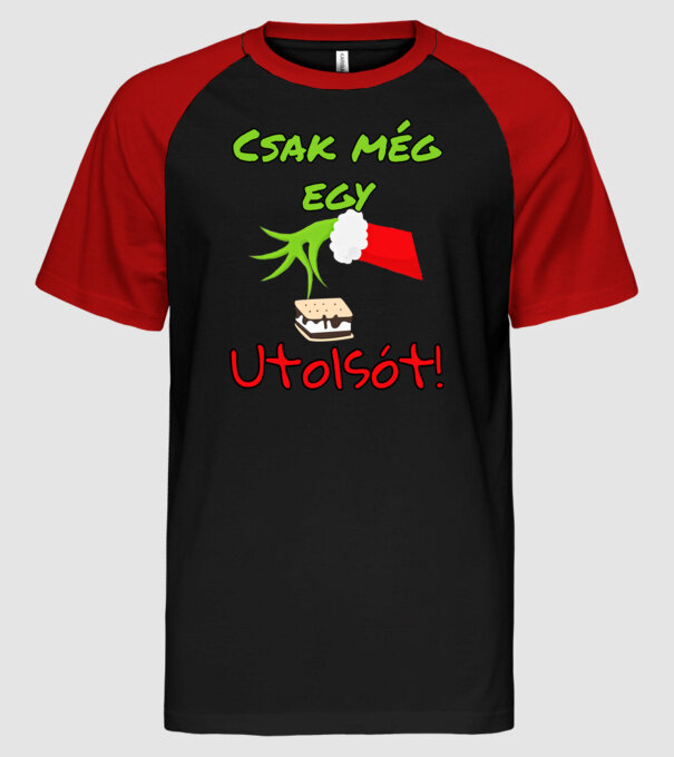  minta fekete/piros pólón