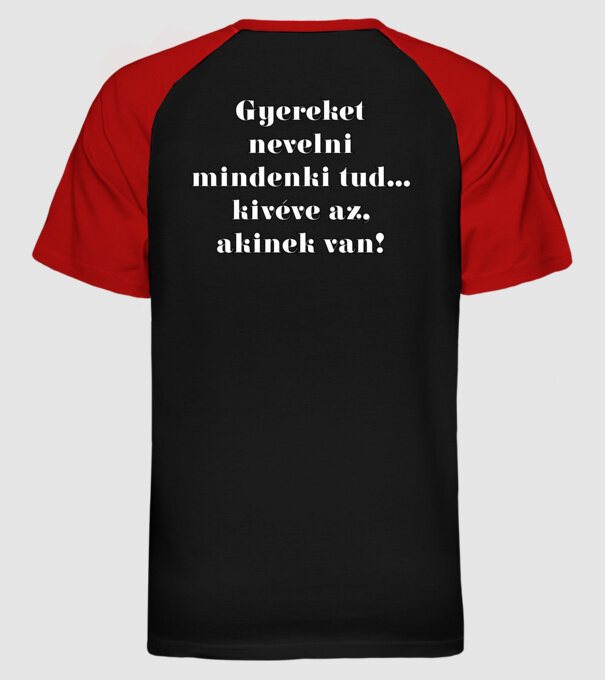 minta fekete/piros pólón