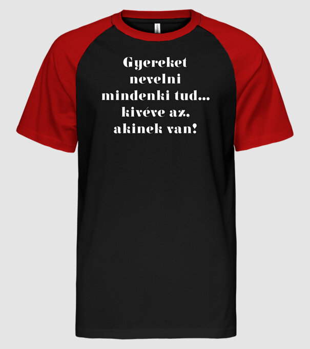  minta fekete/piros pólón