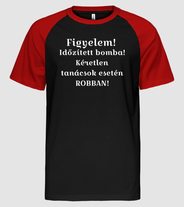  minta fekete/piros pólón