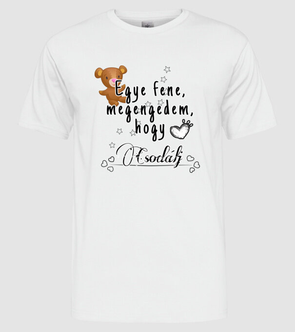  minta fehér pólón