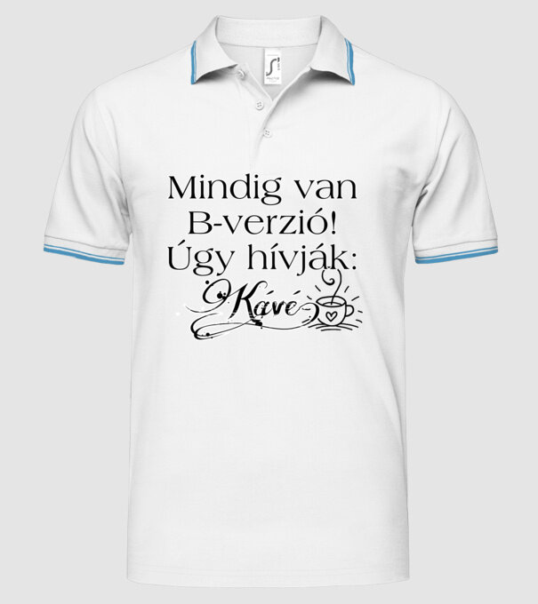  minta fehér pólón