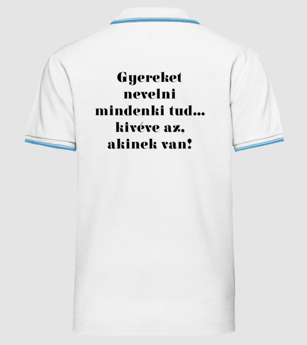  minta fehér pólón