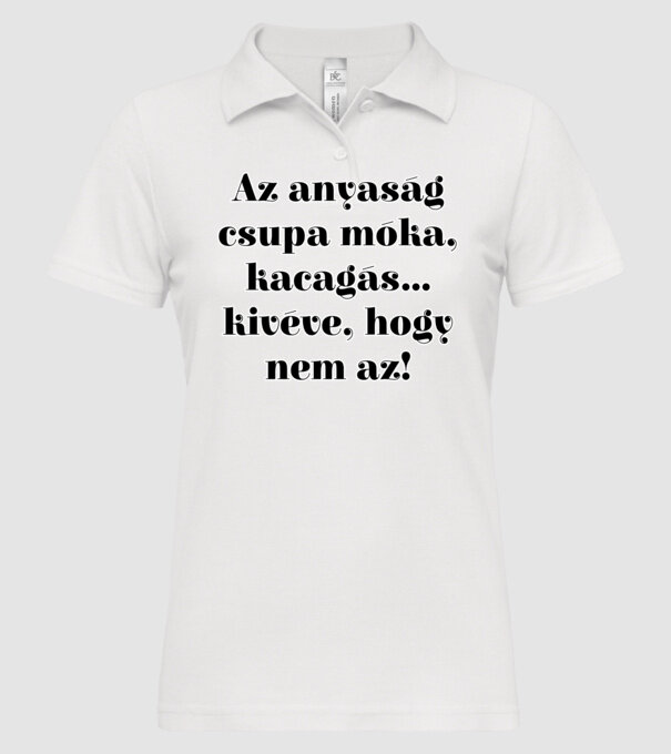  minta fehér pólón