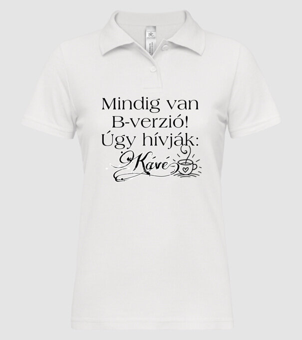  minta fehér pólón