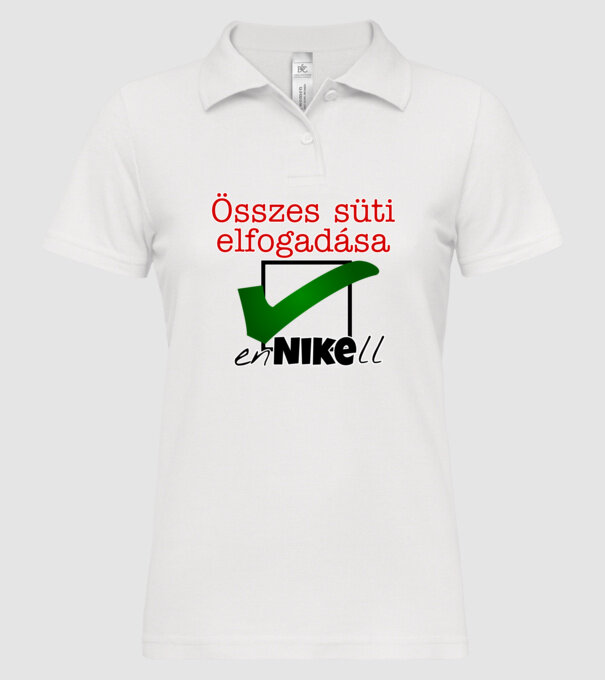  minta fehér pólón
