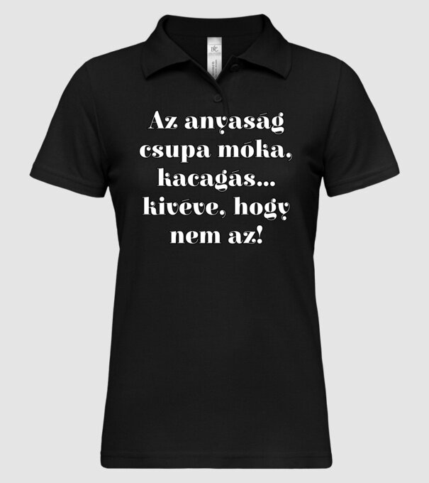  minta fekete pólón