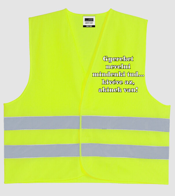  minta neonsárga pólón