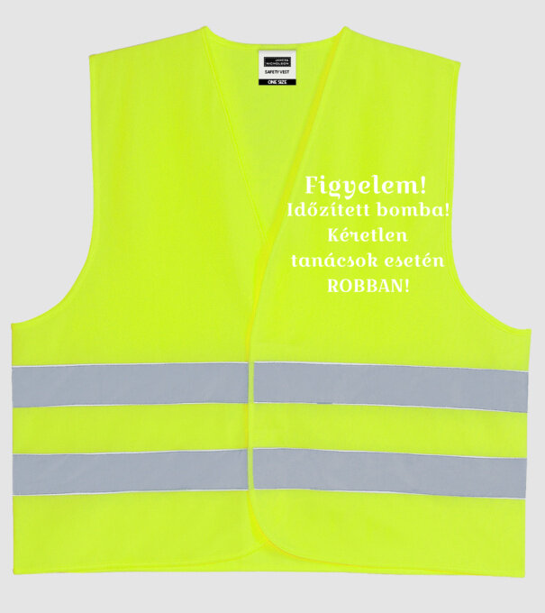  minta neonsárga pólón