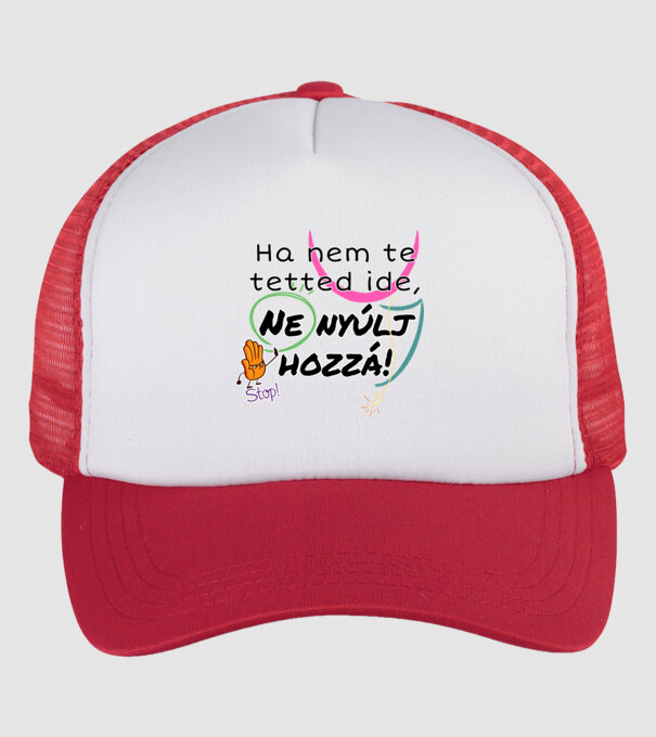  minta fehér/piros pólón
