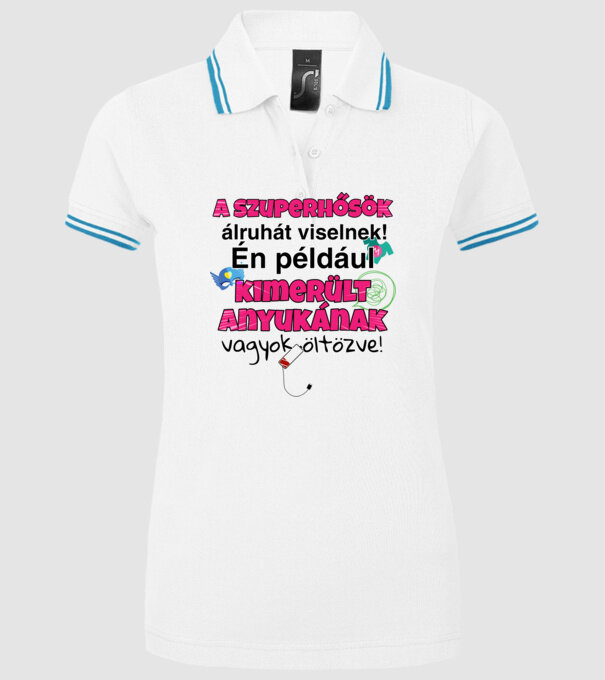  minta fehér pólón