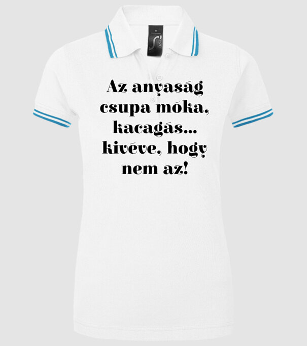  minta fehér pólón