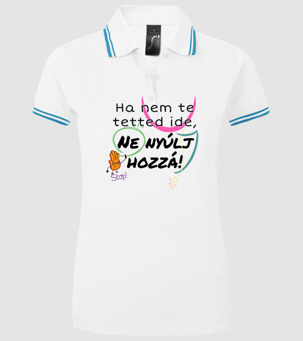  minta fehér pólón