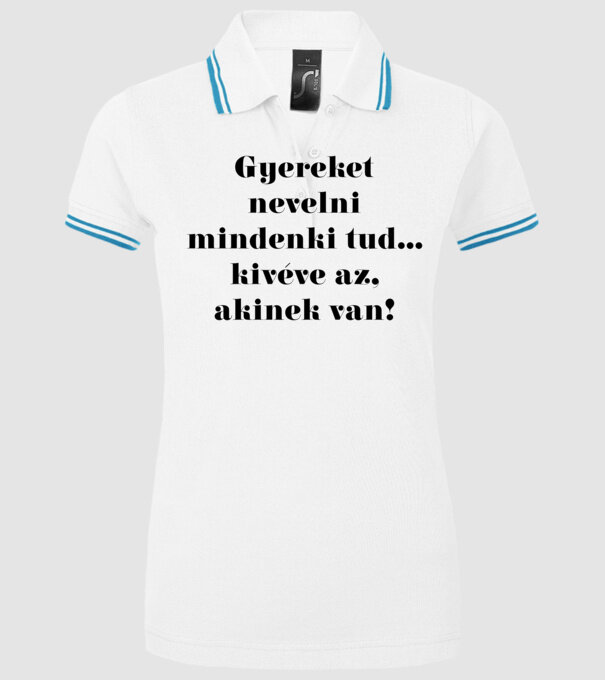  minta fehér pólón