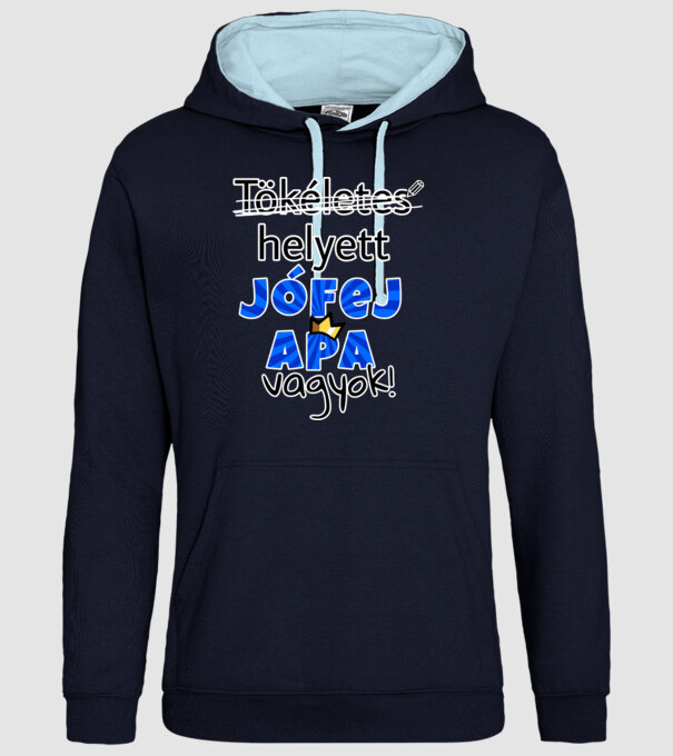  minta sötétkék pólón