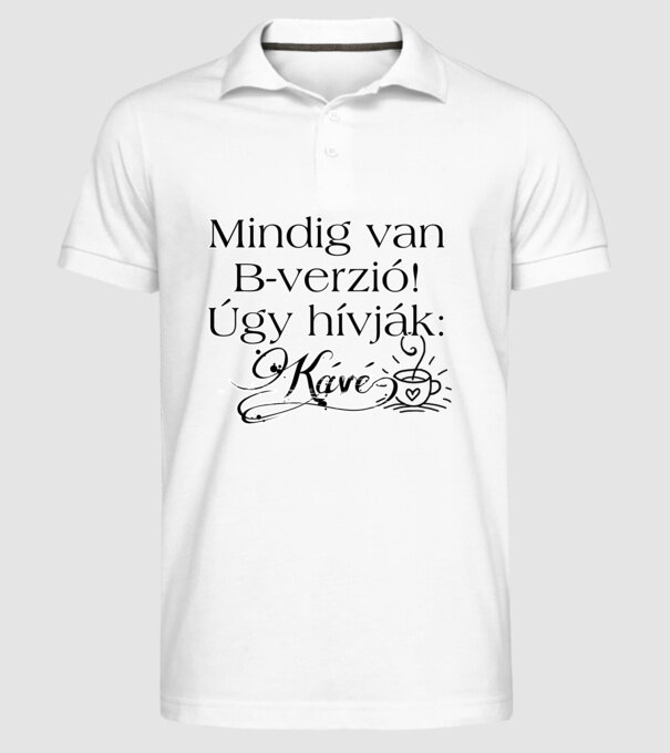  minta fehér pólón