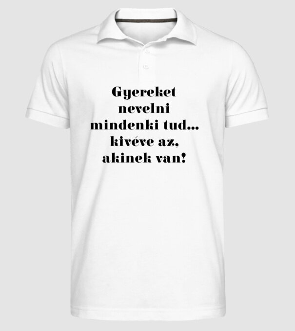  minta fehér pólón