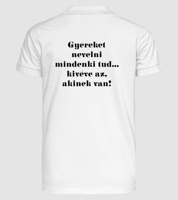  minta fehér pólón