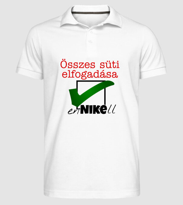  minta fehér pólón