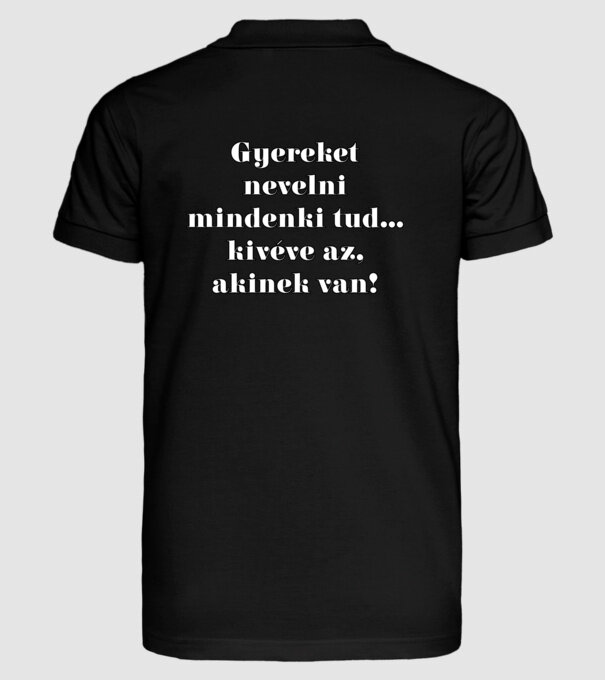  minta fekete pólón