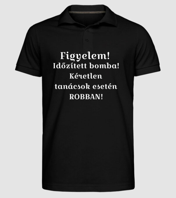  minta fekete pólón