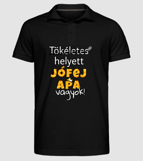  minta fekete pólón