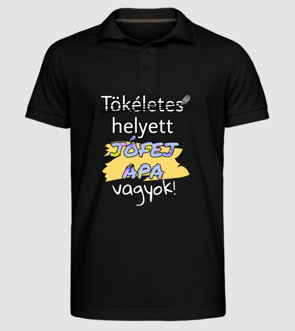  minta fekete pólón