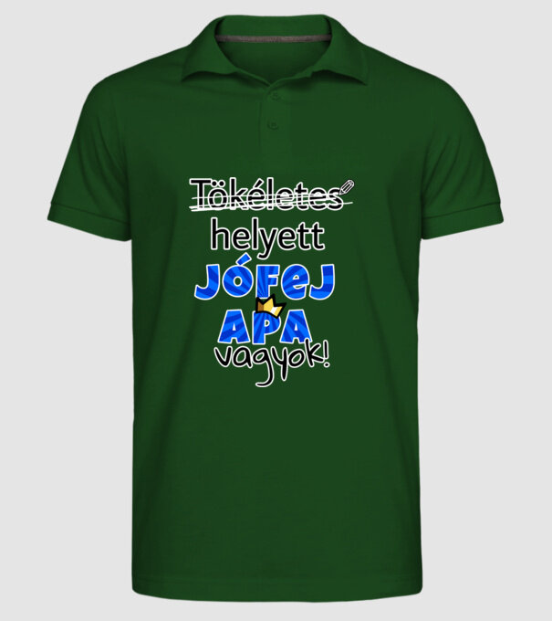  minta sötétzöld pólón