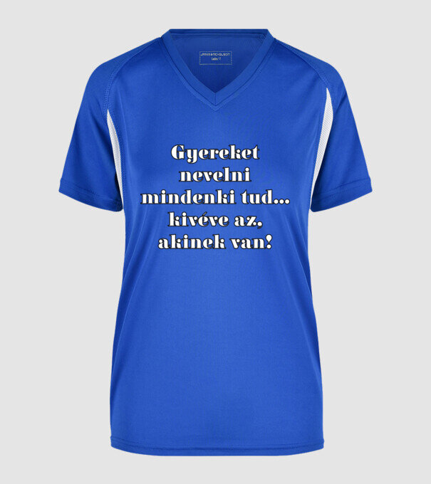  minta királykék pólón